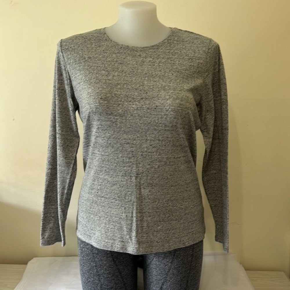 Suzanngrae AU-XL Gray LongSleeve Top Tee Shirt NWOT - Picture 1 of 10